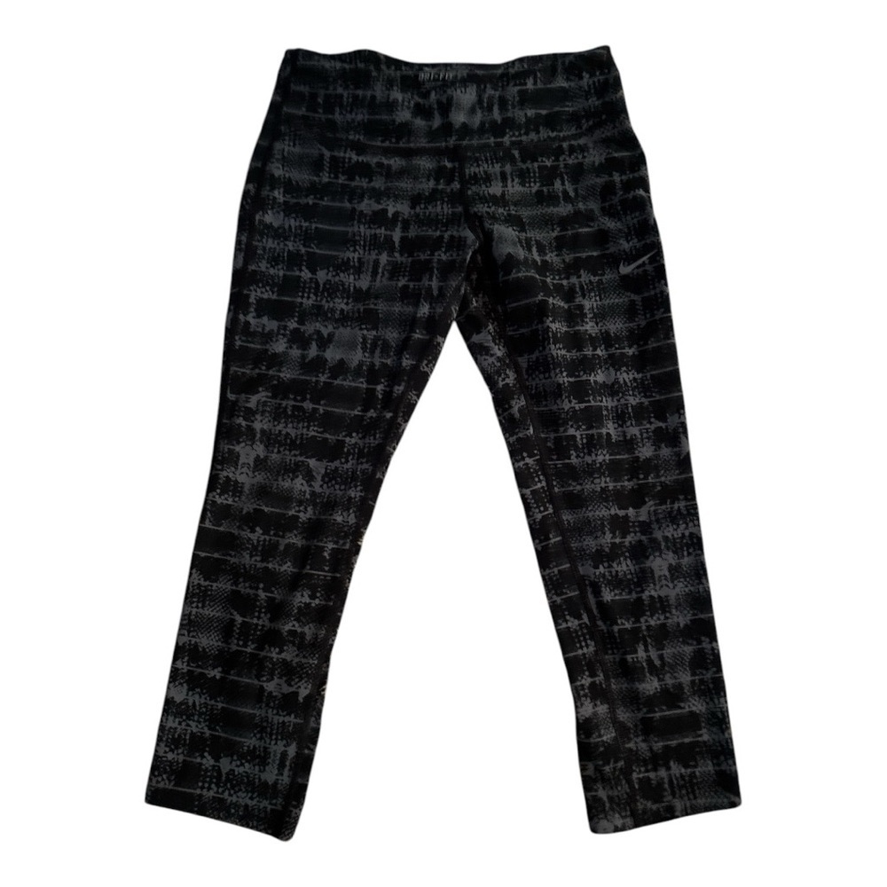 Nike DRI-FIT Black and Gray Cropped leggings Size Medium